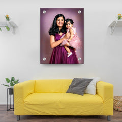 Customised Acrylic Wall Hanging Frame (with studs) 12x18 size