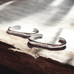 Personalized Engraved Silver Cuff – A Gift from the Heart
