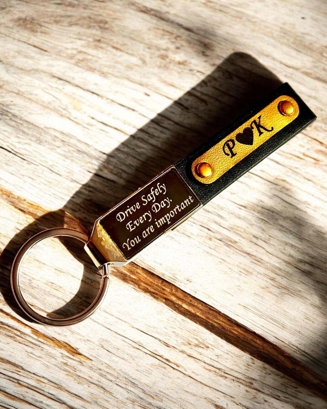 Drive Safe Keychain With Customised Initital