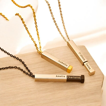 Hidden Name Bar Pendant – A Secret Only You Two Know