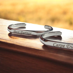 Personalized Engraved Silver Cuff – A Gift from the Heart