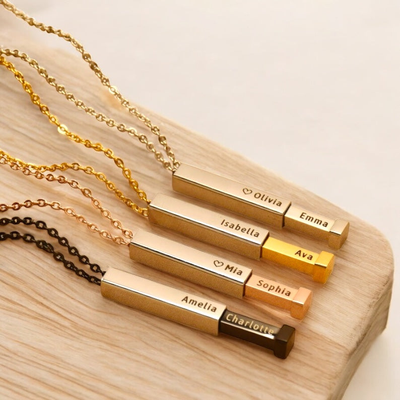 Hidden Name Bar Pendant – A Secret Only You Two Know