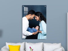 Customised Acrylic Wall Hanging Frame (with studs) 12x18 size