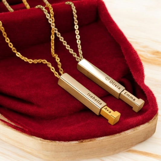 Hidden Name Bar Pendant – A Secret Only You Two Know