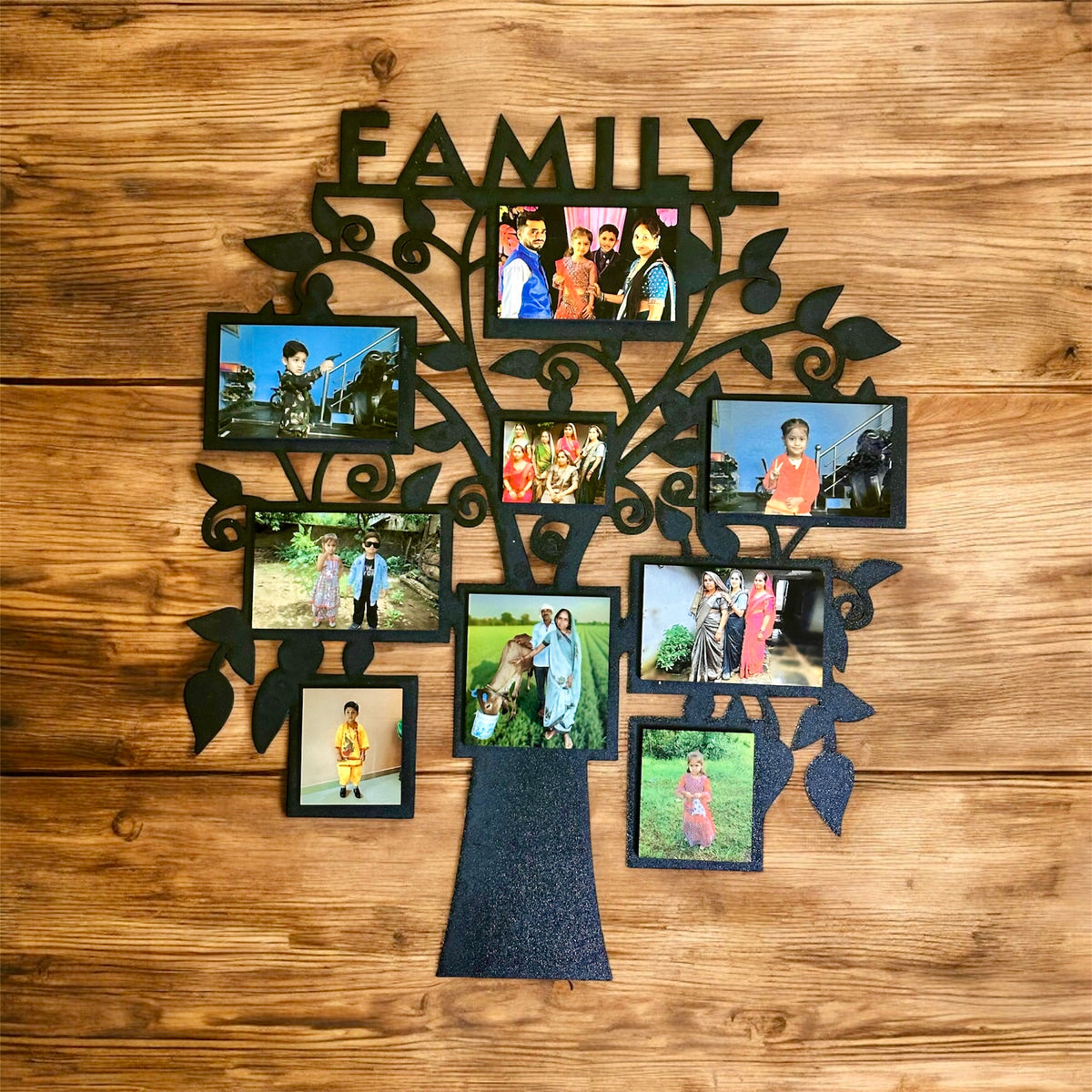 Customised family tree frame